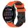 Per Huawei Watch 3 22mm Cinturino in silicone bicolore modello calcio (arancione + nero)