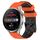 Per Huawei Watch 3 Pro 22mm Cinturino in silicone bicolore con motivo a calcio (arancione + nero) Per Huawei Watch 3 Pro 22mm Cinturino in silicone bicolore con motivo a calcio (arancione + nero)
