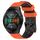 Per Huawei Watch GT 2E 22mm Cinturino in silicone bicolore con motivo a calcio (arancione + nero) Per Huawei Watch GT 2E 22mm Cinturino in silicone bicolore con motivo a calcio (arancione + nero)