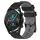 Per Huawei GT2 46mm 22mm Cinturino in silicone bicolore con motivo a calcio (nero + grigio) Per Huawei GT2 46mm 22mm Cinturino in silicone bicolore con motivo a calcio (nero + grigio)