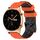 For Honor Watch GS 3 22mm Cinturino in silicone bicolore con motivo a calcio (arancione + nero) For Honor Watch GS 3 22mm Cinturino in silicone bicolore con motivo a calcio (arancione + nero)