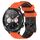 For Honor Watch Dream 22mm Cinturino in silicone bicolore con motivo a calcio (arancione + nero) For Honor Watch Dream 22mm Cinturino in silicone bicolore con motivo a calcio (arancione + nero)
