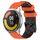 Per Xiaomi MI Watch Color 2 22mm Football Pattern Cinturino in silicone bicolore (arancione + nero) Per Xiaomi MI Watch Color 2 22mm Football Pattern Cinturino in silicone bicolore (arancione + nero)