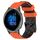 Per Garmin Venu 2 22mm Cinturino in silicone bicolore con motivo a calcio (arancione + nero) Per Garmin Venu 2 22mm Cinturino in silicone bicolore con motivo a calcio (arancione + nero)