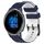 Per Garmin Venu 2 22mm Cinturino in silicone bicolore con motivo a calcio (blu notte + bianco) Per Garmin Venu 2 22mm Cinturino in silicone bicolore con motivo a calcio (blu notte + bianco)