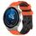 Per Huawei Watch GT3 Pro 43mm 20mm Cinturino in silicone bicolore con motivo a calcio (arancione + nero) Per Huawei Watch GT3 Pro 43mm 20mm Cinturino in silicone bicolore con motivo a calcio (arancione + nero)