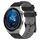 Per Huawei Watch GT3 Pro 43mm 20mm Cinturino in silicone bicolore con motivo a calcio (nero + grigio) Per Huawei Watch GT3 Pro 43mm 20mm Cinturino in silicone bicolore con motivo a calcio (nero + grigio)