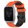 Per Garmin Venu SQ 20mm Football Pattern Cinturino in silicone bicolore (arancione + nero) Per Garmin Venu SQ 20mm Football Pattern Cinturino in silicone bicolore (arancione + nero)