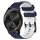 Per Garminmove Style 20mm Football Pattern Cinturino in silicone bicolore (blu notte + bianco) Per Garminmove Style 20mm Football Pattern Cinturino in silicone bicolore (blu notte + bianco)