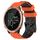 Per Garmin Forerunner 645 Music 20mm Cinturino per orologio in silicone bicolore con motivo a calcio (arancione + nero) Per Garmin Forerunner 645 Music 20mm Cinturino per orologio in silicone bicolore con motivo a calcio (arancione + nero)