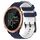 Per Garmin Forerunner 645 Music Cinturino per orologio in silicone bicolore da 20 mm con motivo a calcio (blu notte + bianco) Per Garmin Forerunner 645 Music Cinturino per orologio in silicone bicolore da 20 mm con motivo a calcio (blu notte + bianco)