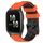Per Garmin Forerunner Sq2 Cinturino per orologio in silicone bicolore da 20 mm con motivo a calcio (arancione + nero) Per Garmin Forerunner Sq2 Cinturino per orologio in silicone bicolore da 20 mm con motivo a calcio (arancione + nero)