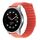 Per Coros Apex 46mm/Apex Pro / Ticwatch Pro 3 22mm cinturino in pelle con anello magnetico (arancione) Per Coros Apex 46mm/Apex Pro / Ticwatch Pro 3 22mm cinturino in pelle con anello magnetico (arancione)
