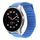 Per Coros Apex 46mm/Apex Pro / Ticwatch Pro 3 22mm cinturino in pelle con anello magnetico (Cape Cod blu) Per Coros Apex 46mm/Apex Pro / Ticwatch Pro 3 22mm cinturino in pelle con anello magnetico (Cape Cod blu)