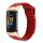 Per Fitbit Charge 5 cinturino in pelle con anello magnetico (rosso)
