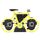 HY-F087 Orologio girevole decorativo per la casa con vibrazione automatica a forma di bicicletta retrò (giallo)