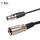 Xlrmini Caron Cavo di bilanciamento da maschio a mini femmina per cavo audio per microfono scheda audio 48V, lunghezza: 1,5 m