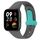 Per cinturino orologio in silicone con bottone a bottone Redmi Watch 3 (grigio scuro + ciano) Per cinturino orologio in silicone con bottone a bottone Redmi Watch 3 (grigio scuro + ciano)