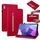Custodia per tablet in pelle con cerniera tinta unita per Lenovo Tab P11 Gen 2 11.5 Skin Feel (rosso) Custodia per tablet in pelle con cerniera tinta unita per Lenovo Tab P11 Gen 2 11.5 Skin Feel (rosso)