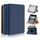 Per custodia per tablet in pelle universale rotante da 6 pollici (blu)