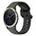 Per Garmin Vivoactive3 20mm Convex Loop Cinturino in silicone bicolore (verde scuro + nero) Per Garmin Vivoactive3 20mm Convex Loop Cinturino in silicone bicolore (verde scuro + nero)