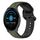 Per Garmin Vivoactive3 Music 20mm Convex Loop Cinturino in silicone bicolore (verde scuro + nero) Per Garmin Vivoactive3 Music 20mm Convex Loop Cinturino in silicone bicolore (verde scuro + nero)