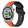Per Garmin Approach S40 20mm Convex Loop Cinturino in silicone bicolore (arancione + nero) Per Garmin Approach S40 20mm Convex Loop Cinturino in silicone bicolore (arancione + nero)
