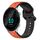 Per Garmin Forerunner 55 20mm Convex Loop Cinturino in silicone bicolore (arancione + nero) Per Garmin Forerunner 55 20mm Convex Loop Cinturino in silicone bicolore (arancione + nero)