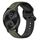 Per Garmin VivoMove Style 20mm Convex Loop Cinturino in silicone bicolore (verde scuro + nero) Per Garmin VivoMove Style 20mm Convex Loop Cinturino in silicone bicolore (verde scuro + nero)