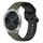 Per Garmin VivoMove Luxe 20mm Convex Loop Cinturino in silicone bicolore (verde scuro + nero) Per Garmin VivoMove Luxe 20mm Convex Loop Cinturino in silicone bicolore (verde scuro + nero)
