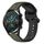 Per Huawei Watch GT2 42mm 20mm Convex Loop Cinturino in silicone bicolore (verde scuro + nero) Per Huawei Watch GT2 42mm 20mm Convex Loop Cinturino in silicone bicolore (verde scuro + nero)
