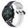 Per Huawei Watch GT2 42mm 20mm Convex Loop Cinturino in silicone bicolore (blu notte + bianco) Per Huawei Watch GT2 42mm 20mm Convex Loop Cinturino in silicone bicolore (blu notte + bianco)