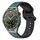 Per Huawei Watch GT3 SE 22mm Convex Loop Cinturino in silicone bicolore (verde oliva + nero)