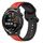 Per Huawei Watch GT Runner 22mm Convex Loop Cinturino in silicone bicolore (rosso + nero) Per Huawei Watch GT Runner 22mm Convex Loop Cinturino in silicone bicolore (rosso + nero)