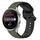 Per Huawei Watch 3 Pro 22mm Convex Loop Cinturino in silicone bicolore (verde scuro + nero) Per Huawei Watch 3 Pro 22mm Convex Loop Cinturino in silicone bicolore (verde scuro + nero)