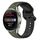 Per Huawei Watch 3 Pro Nuovo cinturino in silicone bicolore con anello convesso da 22 mm (verde scuro + nero)