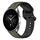 Per Xiaomi Watch S2 46mm 22mm Convex Loop Cinturino in silicone bicolore (verde scuro + nero)