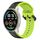 Per Xiaomi MI Watch Sport 22mm Convex Loop Cinturino in silicone bicolore (nero + lime) Per Xiaomi MI Watch Sport 22mm Convex Loop Cinturino in silicone bicolore (nero + lime)