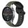 Per Xiaomi MI Watch Color 22mm Convex Loop Cinturino in silicone bicolore (verde scuro + nero)