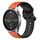 Per Xiaomi MI Watch Color 22mm Convex Loop Cinturino in silicone bicolore (arancione + nero) Per Xiaomi MI Watch Color 22mm Convex Loop Cinturino in silicone bicolore (arancione + nero)