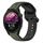 Per Garmin Forerunner 255 22mm Convex Loop Cinturino in silicone bicolore (verde scuro + nero) Per Garmin Forerunner 255 22mm Convex Loop Cinturino in silicone bicolore (verde scuro + nero)