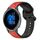 Per Garmin Venu 2 22mm Convex Loop Cinturino in silicone bicolore (rosso + nero) Per Garmin Venu 2 22mm Convex Loop Cinturino in silicone bicolore (rosso + nero)