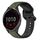 Per Garmin Vivoactive 4 22mm Conex Loop cinturino in silicone bicolore (verde scuro + nero) Per Garmin Vivoactive 4 22mm Conex Loop cinturino in silicone bicolore (verde scuro + nero)