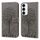 Per Samsung Galaxy S23 5G Tree & Deer Pattern Custodia per cellulare in pelle a conchiglia orizzontale con stampa pressata (grigio) Per Samsung Galaxy S23 5G Tree & Deer Pattern Custodia per cellulare in pelle a conchiglia orizzontale con stampa pressata (grigio)