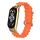 Per cinturino per orologio traspirante in silicone marino Xiaomi Mi Band 7 (arancione) Per cinturino per orologio traspirante in silicone marino Xiaomi Mi Band 7 (arancione)