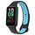 Per cinturino in silicone traspirante bicolore Redmi Band 2 Loop (nero + blu)