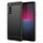 Per Sony Xperia 10 V Custodia per telefono in fibra di carbonio con trama spazzolata in TPU (nero) Per Sony Xperia 10 V Custodia per telefono in fibra di carbonio con trama spazzolata in TPU (nero)