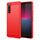 Per Sony Xperia 10 V Custodia per telefono in fibra di carbonio con texture spazzolata in TPU (rosso) Per Sony Xperia 10 V Custodia per telefono in fibra di carbonio con texture spazzolata in TPU (rosso)
