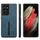 Per Samsung Galaxy S21 Ultra 5G Denior DV Elastic Card Cover posteriore in PU per telefono (blu) Per Samsung Galaxy S21 Ultra 5G Denior DV Elastic Card Cover posteriore in PU per telefono (blu)