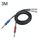 3051K63 Cavo audio da doppio RCA maschio a doppio da 6,35 mm da 1/4 di pollice maschio, lunghezza: 3 m 3051K63 Cavo audio da doppio RCA maschio a doppio da 6,35 mm da 1/4 di pollice maschio, lunghezza: 3 m